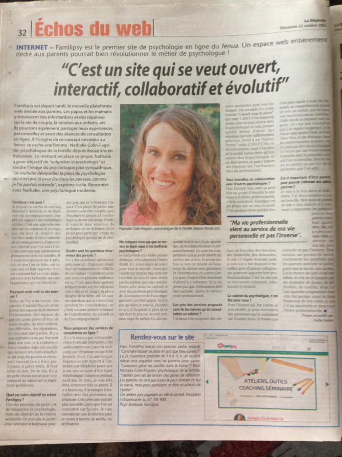 Les médias en parlent... Les médias en parlent...