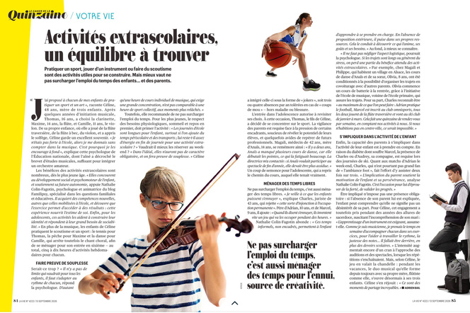 Activités extrascolaires : un équilibre à trouver