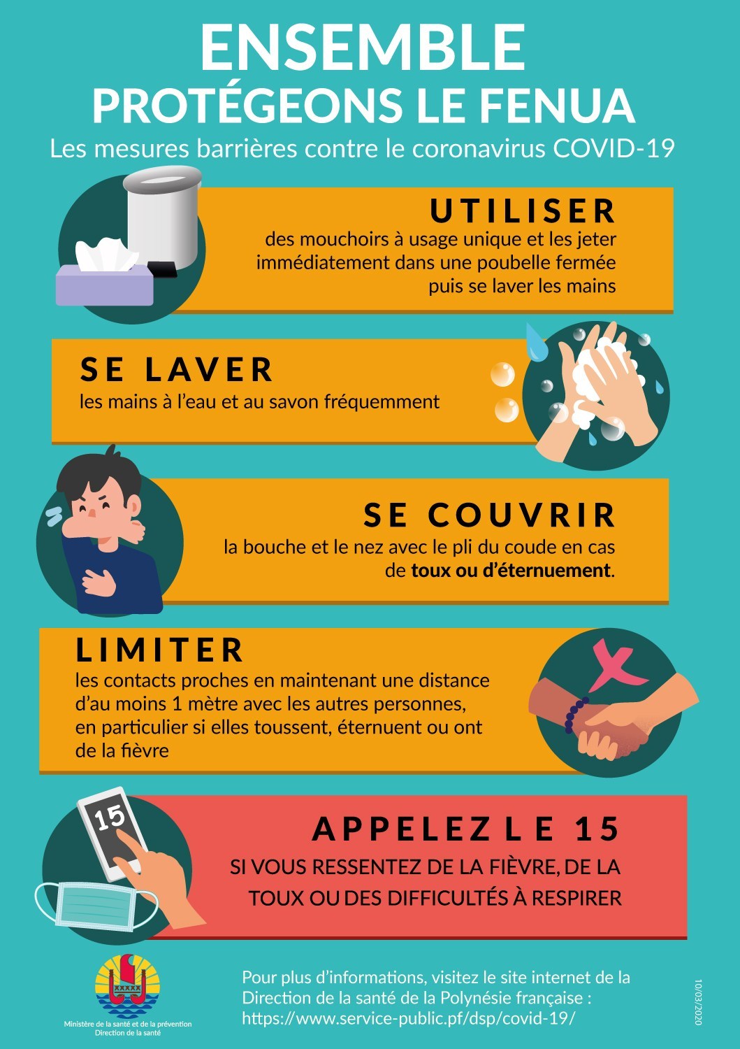 gestes barrières Coronavirus illustré enfants