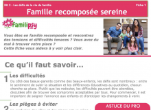 Fiche-outil - Famille recomposée sereine
